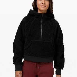 Lululemon Oversized Sherpa 1/2 Zip Black M/L